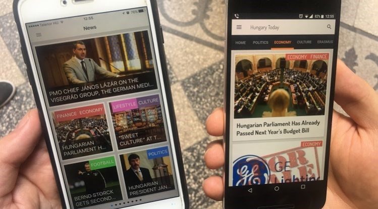 A Hungary Today mobiltelefonos alkalmazása elérhető az App Store-ban és a Google Play-en